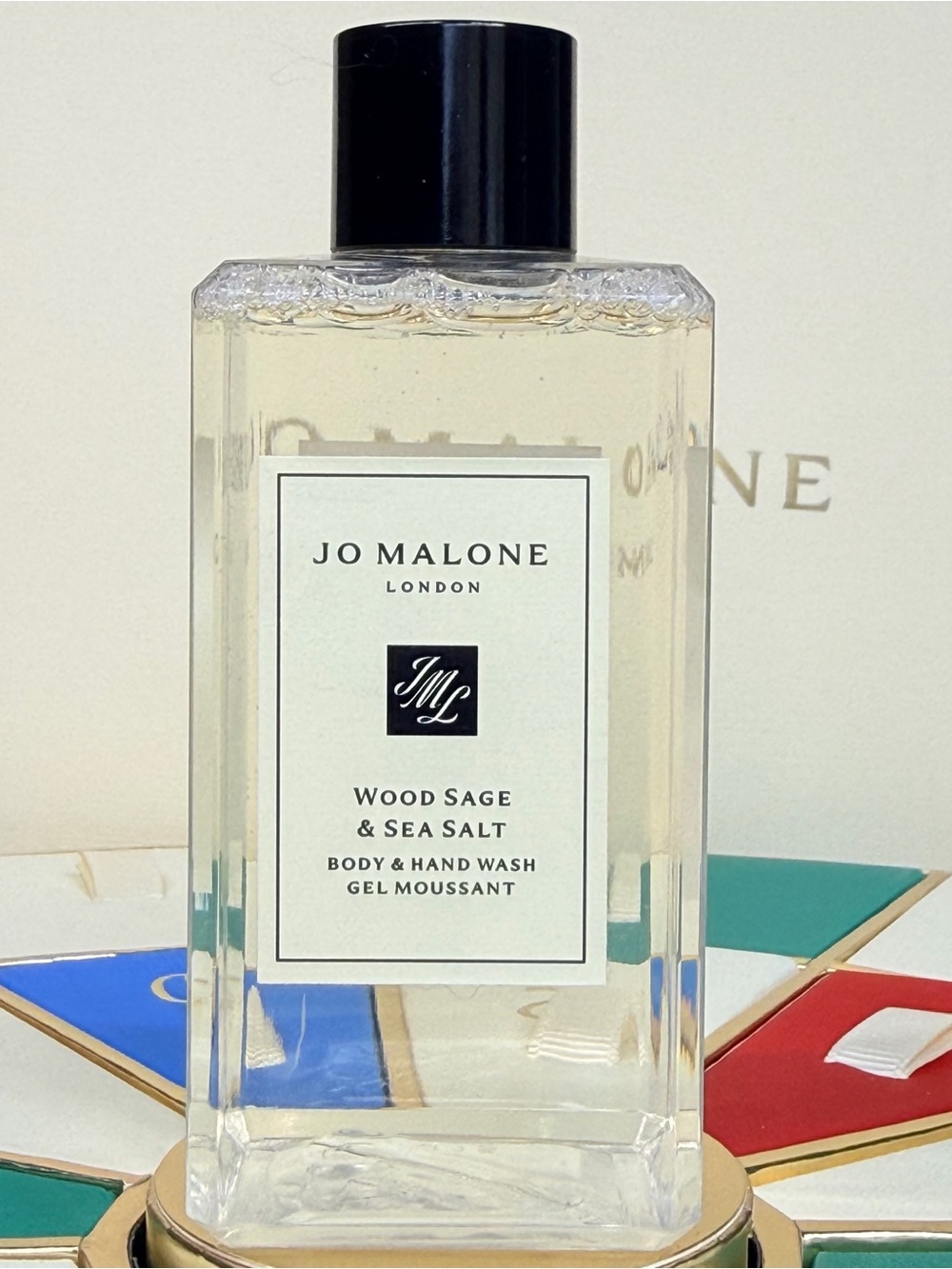 Jo Malone Wood Sage & Sea Salt Hand & Body Wash - Clear with Black Cap